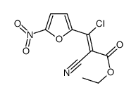 ethyl 3-chloro-2-cyano-3-(5-nitrofuran-2-yl)prop-2-enoate Structure