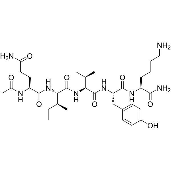 Acetyl-PHF5 amide trifluoroacetate salt structure