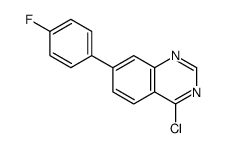 4-chloro-7-(4-fluorophenyl)quinazoline结构式