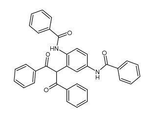 N,N'-[2-(1-benzoyl-2-oxo-2-phenyl-ethyl)-p-phenylene]-bis-benzamide结构式