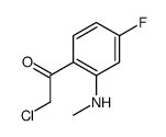 Ethanone, 2-chloro-1-[4-fluoro-2-(methylamino)phenyl]- (9CI) Structure