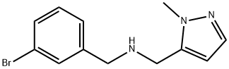[(3-bromophenyl)methyl][(1-methyl-1H-pyrazol-5-yl)methyl]amine Structure