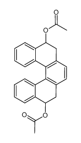 5,6,9,10-tetrahydropentahelicene-5,10-diyl diacetate Structure