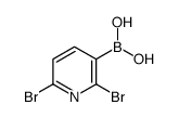 26-二溴吡啶-3-硼酸结构式