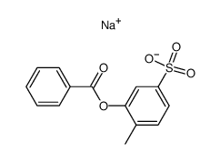sodium-1-methyl-2-benzoyloxy benzene-4-sulfonate Structure