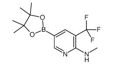 N-methyl-5-(4,4,5,5-tetramethyl-1,3,2-dioxaborolan-2-yl)-3-(trifluoromethyl)pyridin-2-amine picture