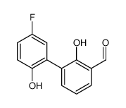 3-(5-fluoro-2-hydroxyphenyl)-2-hydroxybenzaldehyde结构式