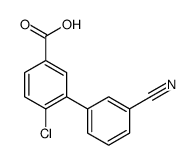 4-chloro-3-(3-cyanophenyl)benzoic acid Structure
