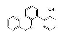 2-(2-phenylmethoxyphenyl)pyridin-3-ol结构式