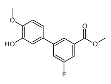 methyl 3-fluoro-5-(3-hydroxy-4-methoxyphenyl)benzoate结构式