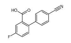 2-(4-cyanophenyl)-5-fluorobenzoic acid Structure