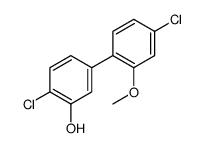 2-chloro-5-(4-chloro-2-methoxyphenyl)phenol结构式
