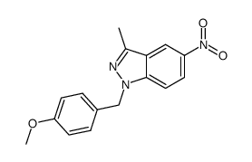 1-(4-methoxybenzyl)-3-methyl-5-nitro-1H-indazole Structure