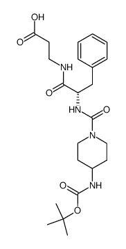 <<4-(BOC-amino)piperidino>carbonyl>-Phe-β-Ala-OH Structure
