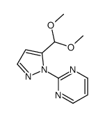 2-(5-(DIMETHOXYMETHYL)-1H-PYRAZOL-1-YL)PYRIMIDINE结构式