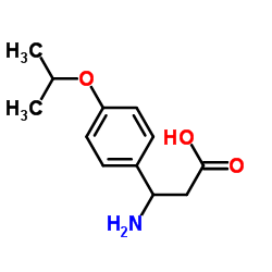 3-Amino-3-(4-isopropoxyphenyl)propanoic acid结构式