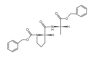CARBOBENZYLOXYPROLYL-L-ALANINE BENZYL ESTER structure