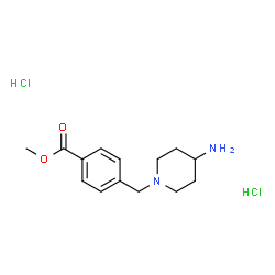 Methyl 4-[(4-aminopiperidin-1-yl)methyl]benzoate dihydrochloride structure