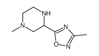 Piperazine, 1-methyl-3-(3-methyl-1,2,4-oxadiazol-5-yl)- (9CI) structure