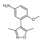 [3-(3,5-dimethyl-4-isoxazolyl)-4-(Methyloxy)phenyl]amine Structure