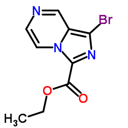 IMidazo[1,5-a]pyrazine-3-carboxylic acid, 1-bromo-, ethyl ester structure