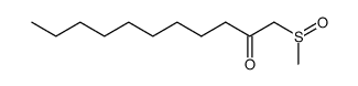 1-methanesulfinyl-undecan-2-one Structure