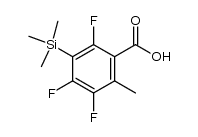 2,4,5-trifluoro-6-methyl-3-(trimethylsilyl)benzoic acid Structure