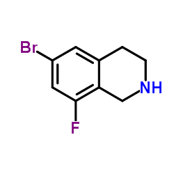 6-Bromo-8-fluoro-1,2,3,4-tetrahydroisoquinoline结构式