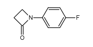 1-(4-fluorophenyl)azetidin-2-one结构式