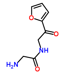 N-[2-(2-Furyl)-2-oxoethyl]glycinamide Structure