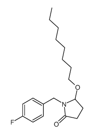 1-[(4-fluorophenyl)methyl]-5-octoxypyrrolidin-2-one Structure