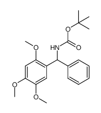 tert-butyl N-[phenyl(2,4,5-trimethoxyphenyl)methyl]carbamate Structure