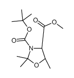 (4R,5R)-3-叔丁基-4-甲基-2,2,5-三甲基噁唑啉-3,4-二羧酸结构式