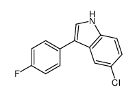 5-chloro-3-(4-fluorophenyl)-1H-indole Structure