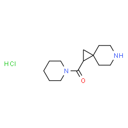 1-(piperidine-1-carbonyl)-6-azaspiro[2.5]octane hydrochloride结构式