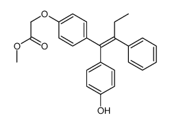 methyl 2-[4-[(Z)-1-(4-hydroxyphenyl)-2-phenylbut-1-enyl]phenoxy]acetate Structure