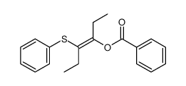 (E)-3-benzoyloxy-4-(phenylthio)hex-3-ene Structure