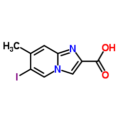 6-Iodo-7-methylimidazo[1,2-a]pyridine-2-carboxylic acid结构式