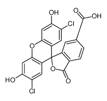 2',7'-dichloro-3',6'-dihydroxy-1-oxospiro[2-benzofuran-3,9'-xanthene]-5-carboxylic acid结构式