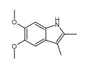 5,6-dimethoxy-2,3-dimethyl-indole结构式