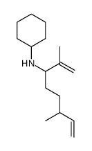 N-(2,6-dimethylocta-1,7-dien-3-yl)cyclohexanamine Structure