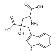 (2S,4S)-4-amino-2-hydroxy-2-(1H-indol-3-ylmethyl)pentanedioic acid picture