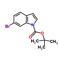 6-溴吲哚-1-甲酸叔丁酯结构式