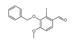 3-benzyloxy-2-iodo-4-methoxybenzaldehyde Structure