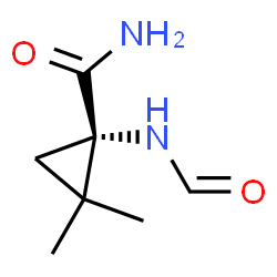 Cyclopropanecarboxamide, 1-(formylamino)-2,2-dimethyl-, (S)- (9CI) Structure