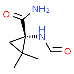 Cyclopropanecarboxamide, 1-(formylamino)-2,2-dimethyl-, (S)- (9CI) structure