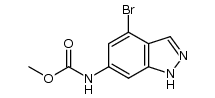 methyl (4-bromo-1H-indazol-6-yl)carbamate结构式