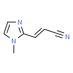 2-Propenenitrile,3-(1-methyl-1H-imidazol-2-yl)-(9CI) Structure
