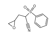 [2-(phenylsulfonyl)-2-cyanoethyl]oxirane结构式