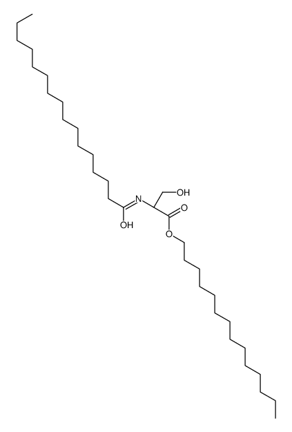 tetradecyl (2S)-2-(hexadecanoylamino)-3-hydroxypropanoate Structure